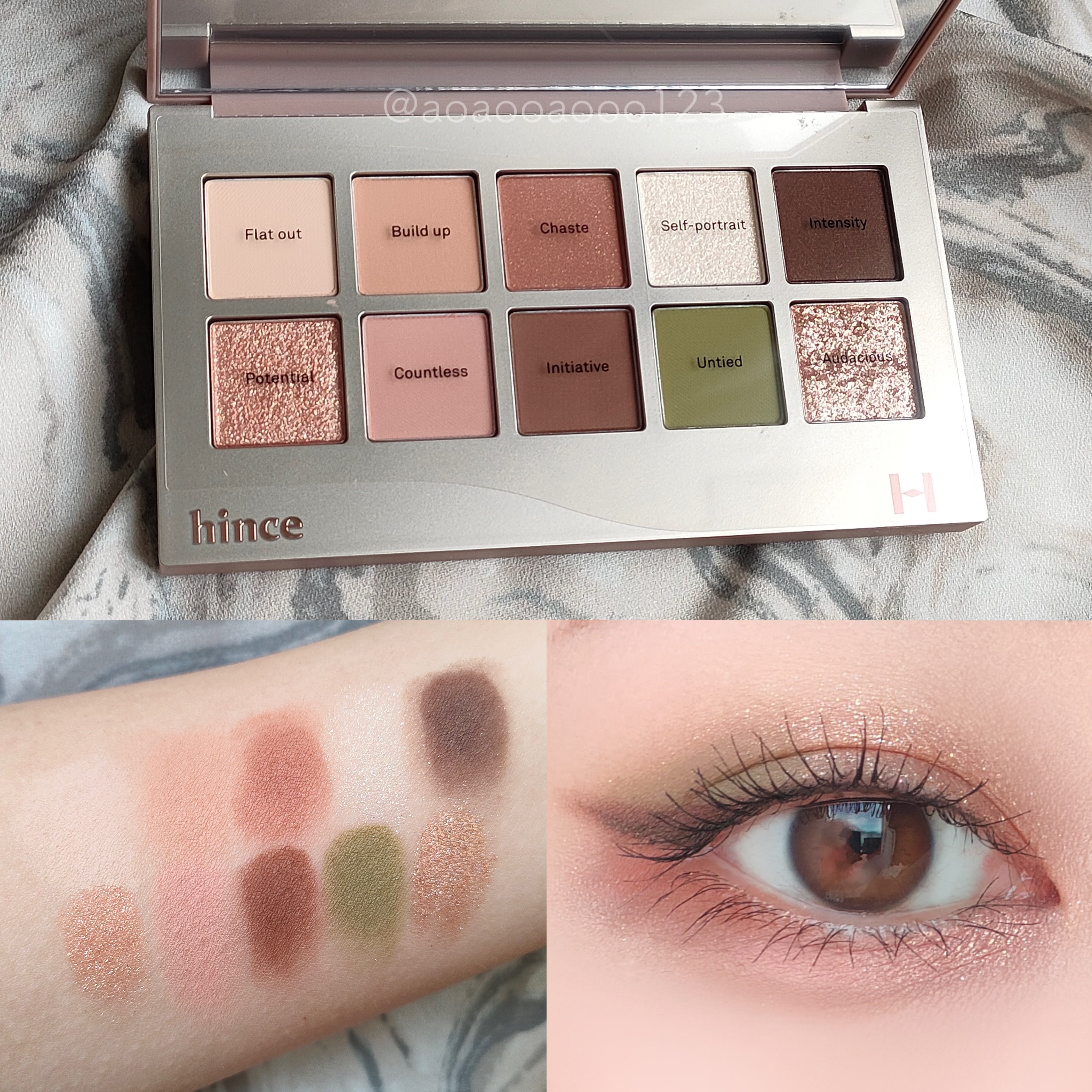 ニューデップスアイシャドウパレット 03 ライク・ア・シーン/hince/アイシャドウパレットを使ったクチコミ（1枚目）