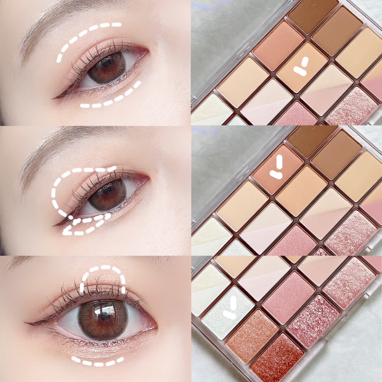 ソフトブラーリングアイパレット/wakemake/アイシャドウパレットを使ったクチコミ(2枚目)