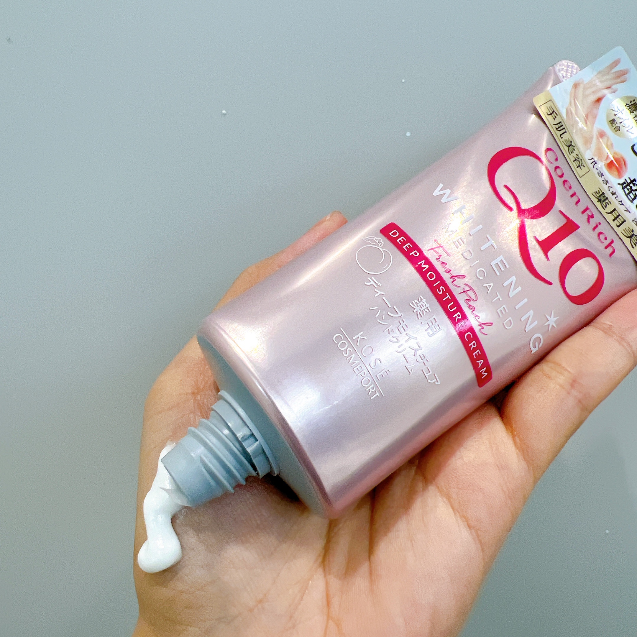 コエンリッチ　薬用ホワイトニング  ハンドクリーム ディープモイスチュア もぎたてピーチの香り【医薬部外品】/コエンリッチQ10/ハンドクリームを使ったクチコミ（3枚目）