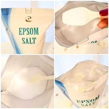 Epsom Salt (エプソムソルト) 国産(岡山県産)/EARTH CONSCIOUS (アースコンシャス)/入浴剤を使ったクチコミ（4枚目）