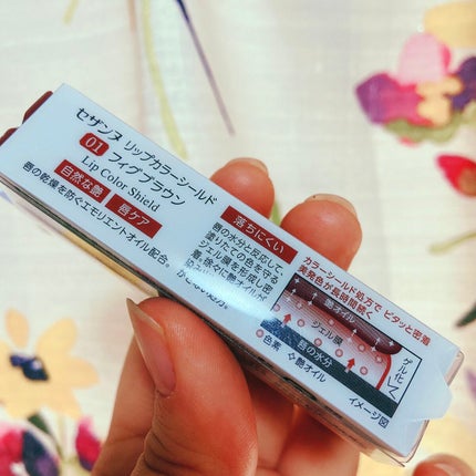 リップカラーシールド/CEZANNE/口紅を使ったクチコミ(4枚目)