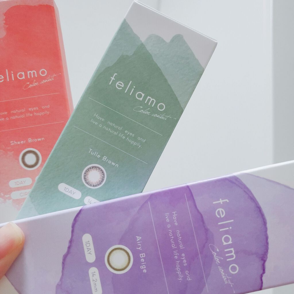 feliamo 1day エアリーベージュ/feliamo/ワンデー（１DAY）カラコンを使ったクチコミ（1枚目）