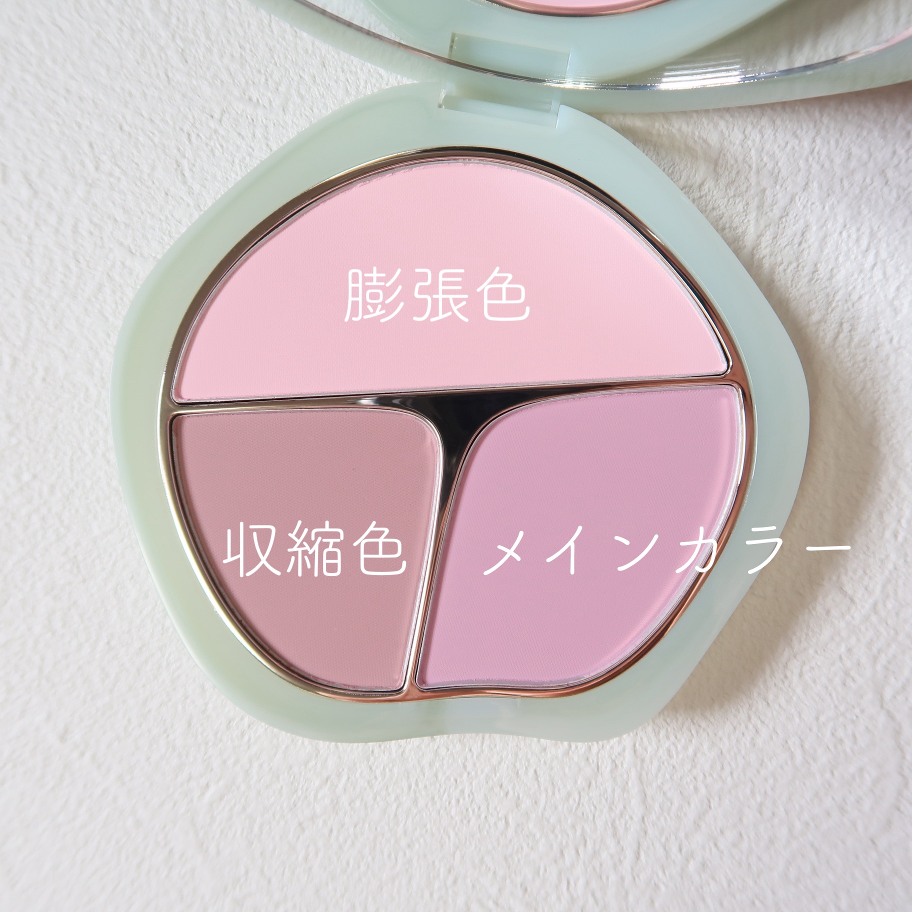 TIMAGE  3色チークパレット/TIMAGE/パウダーチークを使ったクチコミ（2枚目）