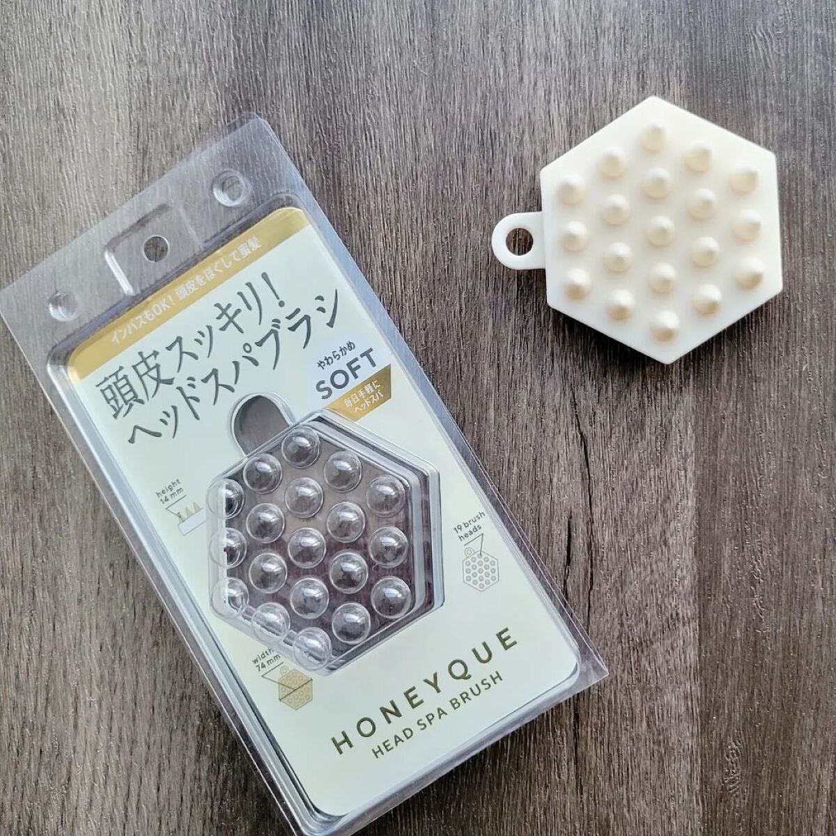 ヘッドスパブラシ ソフト /ハニーク/スカルプブラシを使ったクチコミ(5枚目)