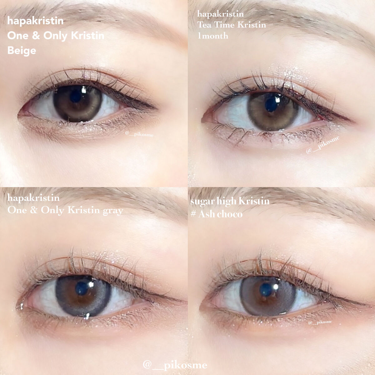 Teatime Kristin/Hapa kristin/カラーコンタクトレンズを使ったクチコミ（1枚目）