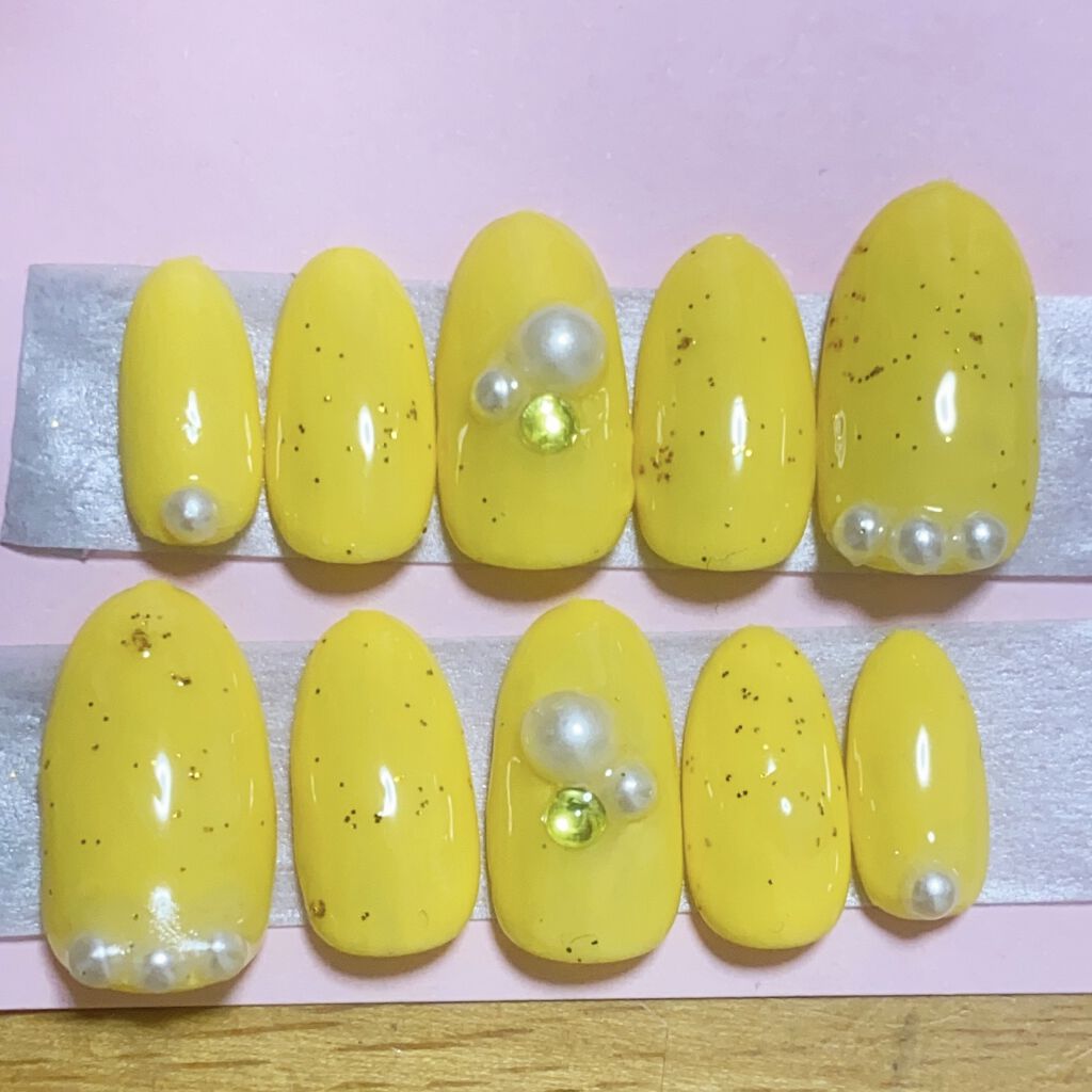 ジェルネイル（ライト対応）/セリア/ジェルネイルを使ったクチコミ（1枚目）