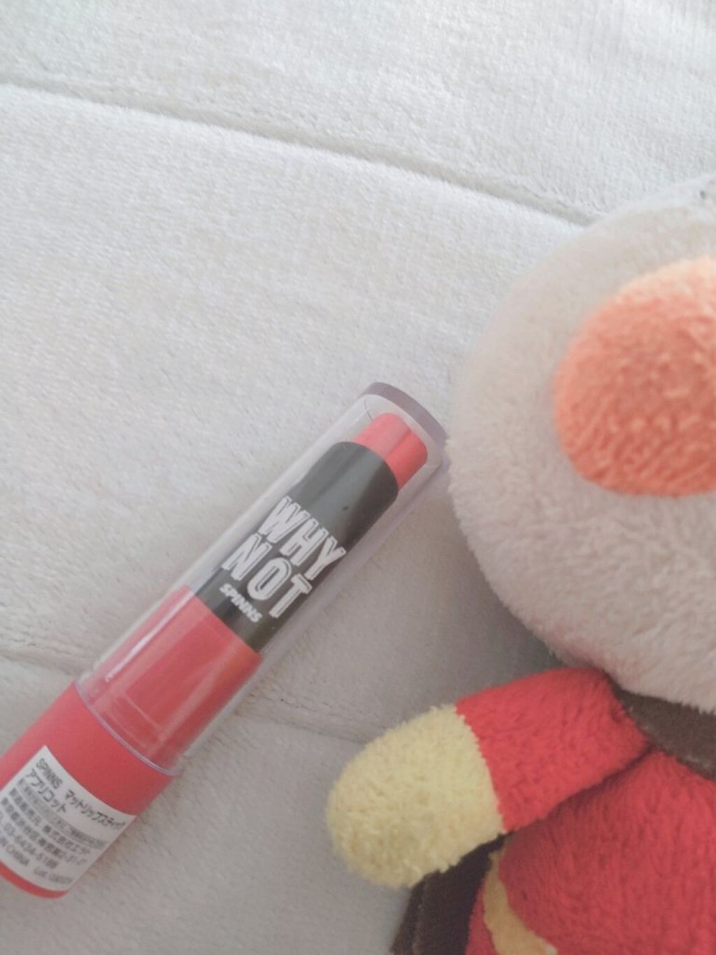 WHY NOT SPINNS マットリップスティック アプリコット/DAISO/口紅を使ったクチコミ（2枚目）