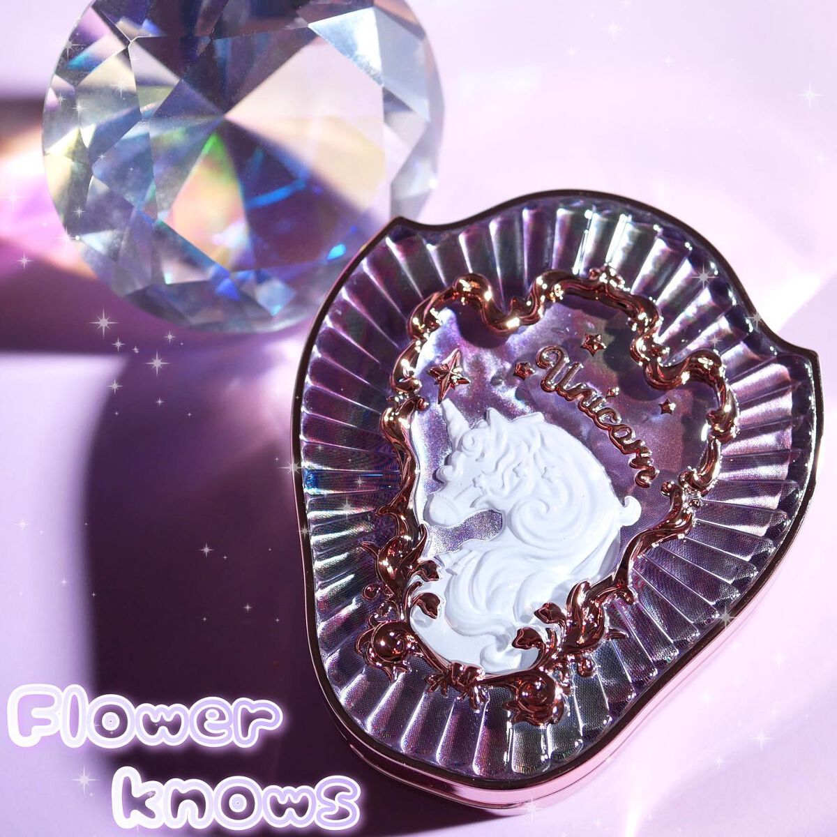 クリスタルユニコーンシリーズ チークブラッシュ/FlowerKnows/パウダーチークを使ったクチコミ(1枚目)
