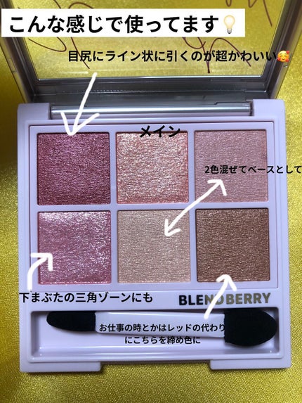 オーラクリエイション/BLEND BERRY/アイシャドウパレットを使ったクチコミ(4枚目)
