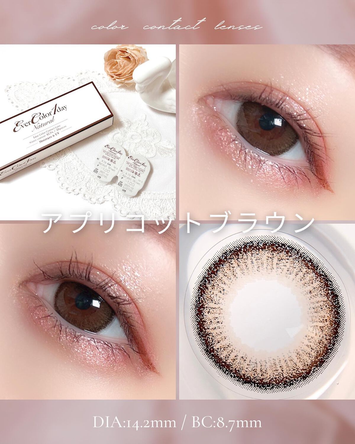 エバーカラーワンデー ナチュラル/エバーカラー/ワンデー(1DAY)カラコンを使ったクチコミ(2枚目)