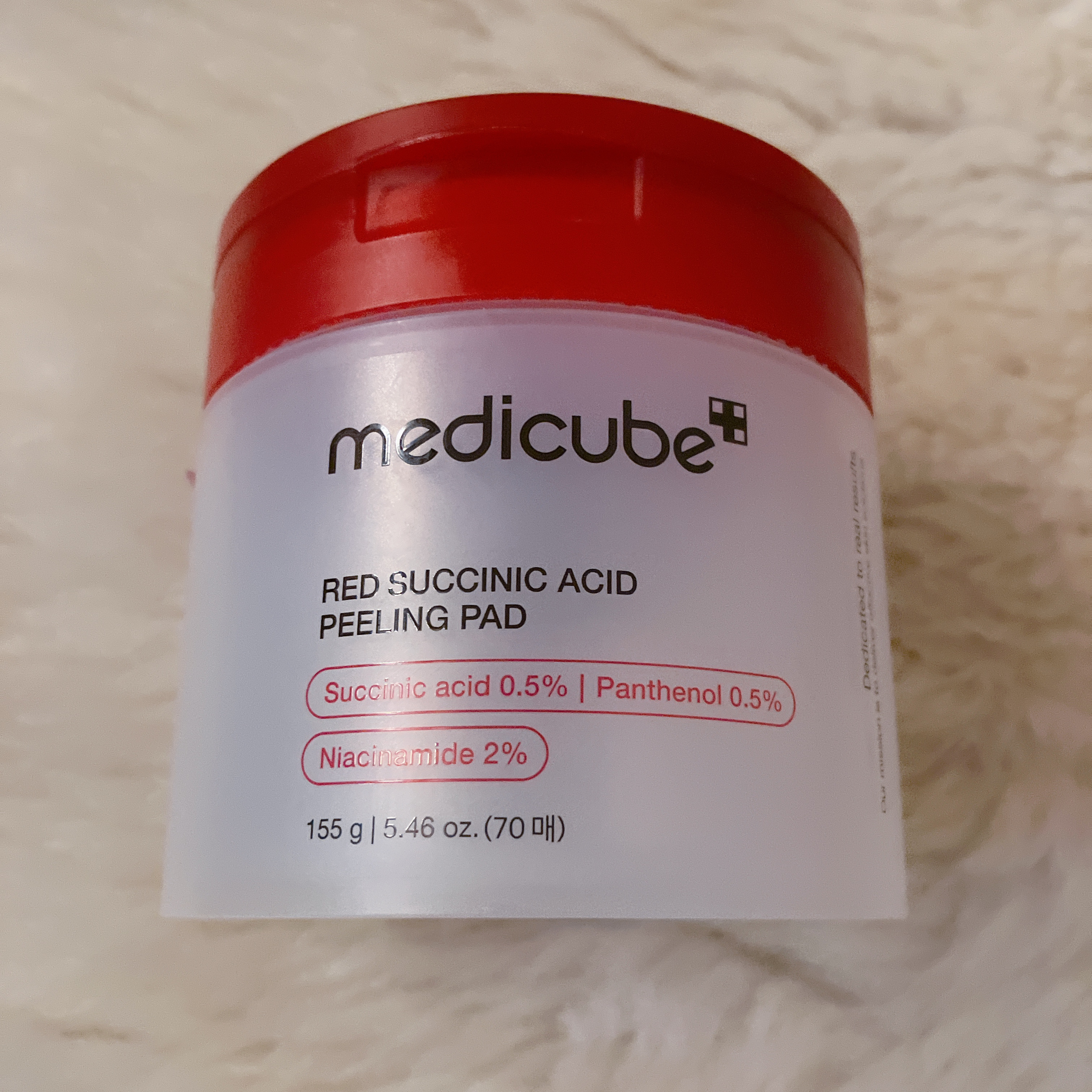 レッドアクネピーリングパッド/MEDICUBE/トナーパッドを使ったクチコミ（1枚目）