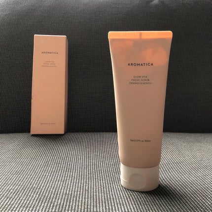 グロービタ フェイシャルスクラブ オレンジ&ネロリ/AROMATICA/スクラブ・ゴマージュを使ったクチコミ(1枚目)
