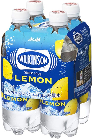 Wilkinson Tansan (ウィルキンソン タンサン/炭酸水) レモン PET 500ml×4本入りマルチパック