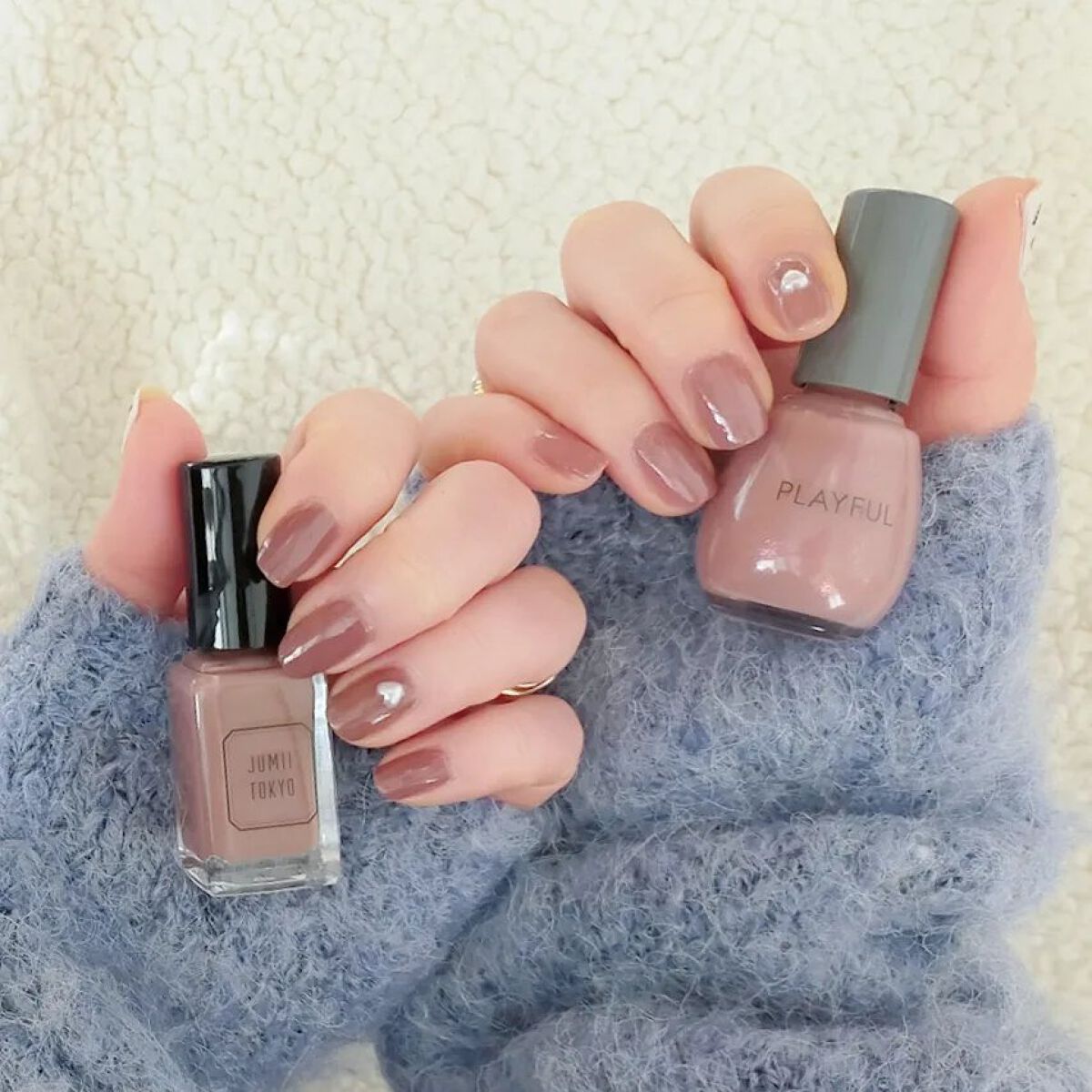 #セルフネイル,#配色ネイル,#シンプルネイル,#ショコラネイル,#ブラウンネイル,#バレンタインネイルのネイルデザイン