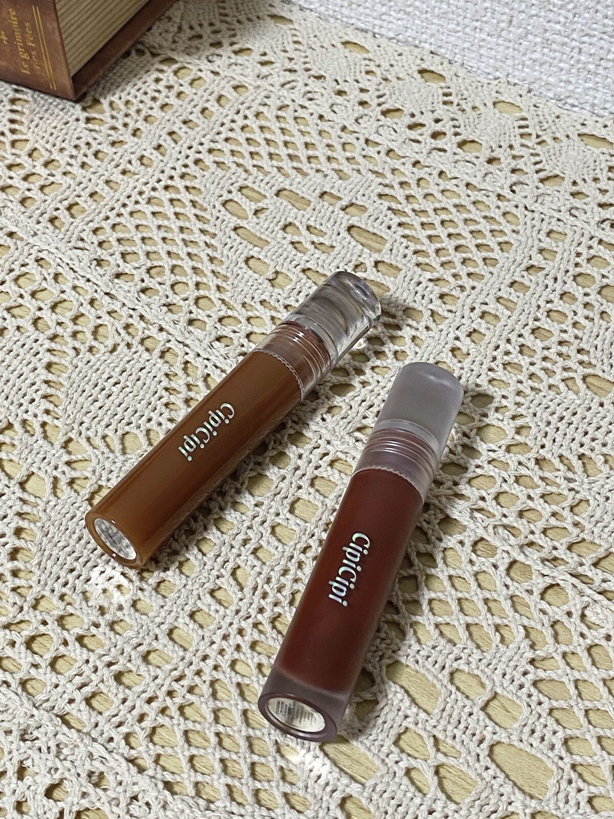 ふわマットティント 01 マホガニー/CipiCipi/リップティントを使ったクチコミ（1枚目）