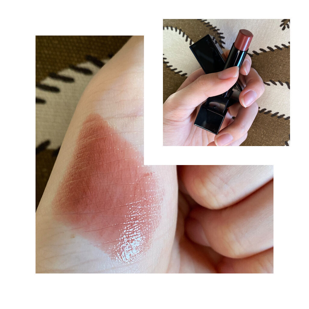 ﾒﾁｬ良きな使い方見つけたのでメモ〜〜〜‼️‼️🥳🥳🥳

【使った商品】
リップモンスター 05 ダークフィグ

【色味】
少し青みのくすんだミルクティーっぽいピンク色
黄みは感じない
唇の色が濃いめなアタイもでも結構彩度が低くなる。