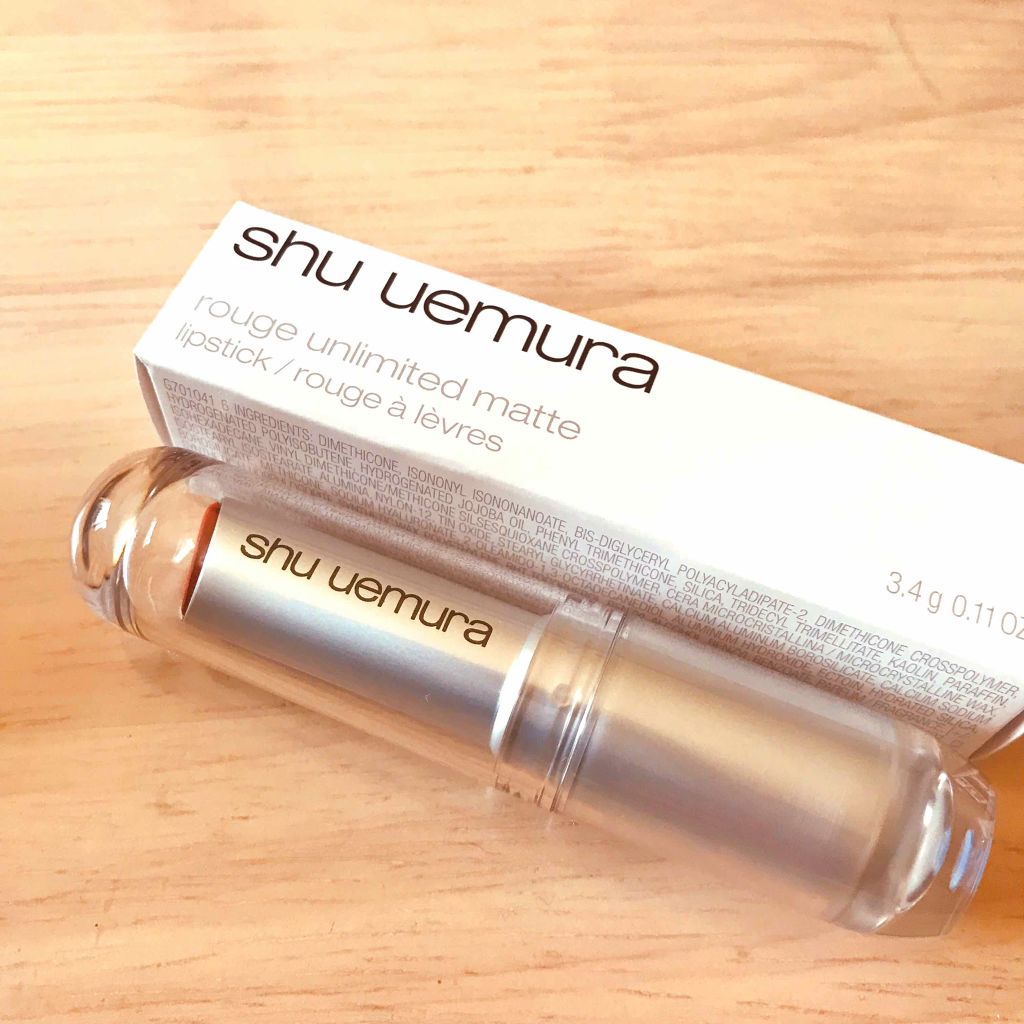 ルージュ アンリミテッド マット/shu uemura/口紅を使ったクチコミ(1枚目)