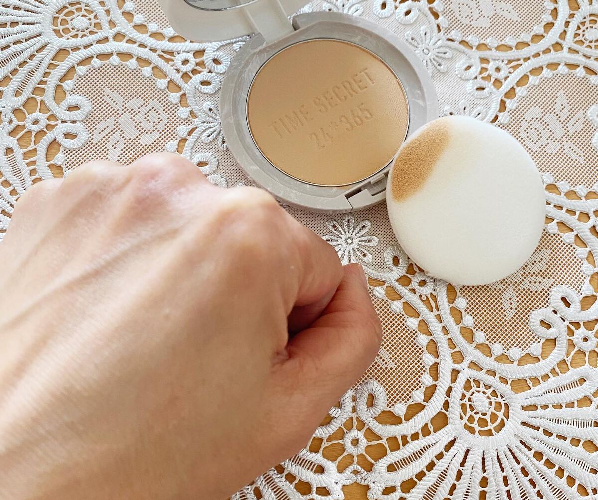 ミネラル 薬用プレストパウダー ナチュラルオークル/TIME SECRET/プレストパウダーを使ったクチコミ（3枚目）