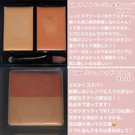 &be ファンシーラー/&be/パレットコンシーラーを使ったクチコミ(2枚目)