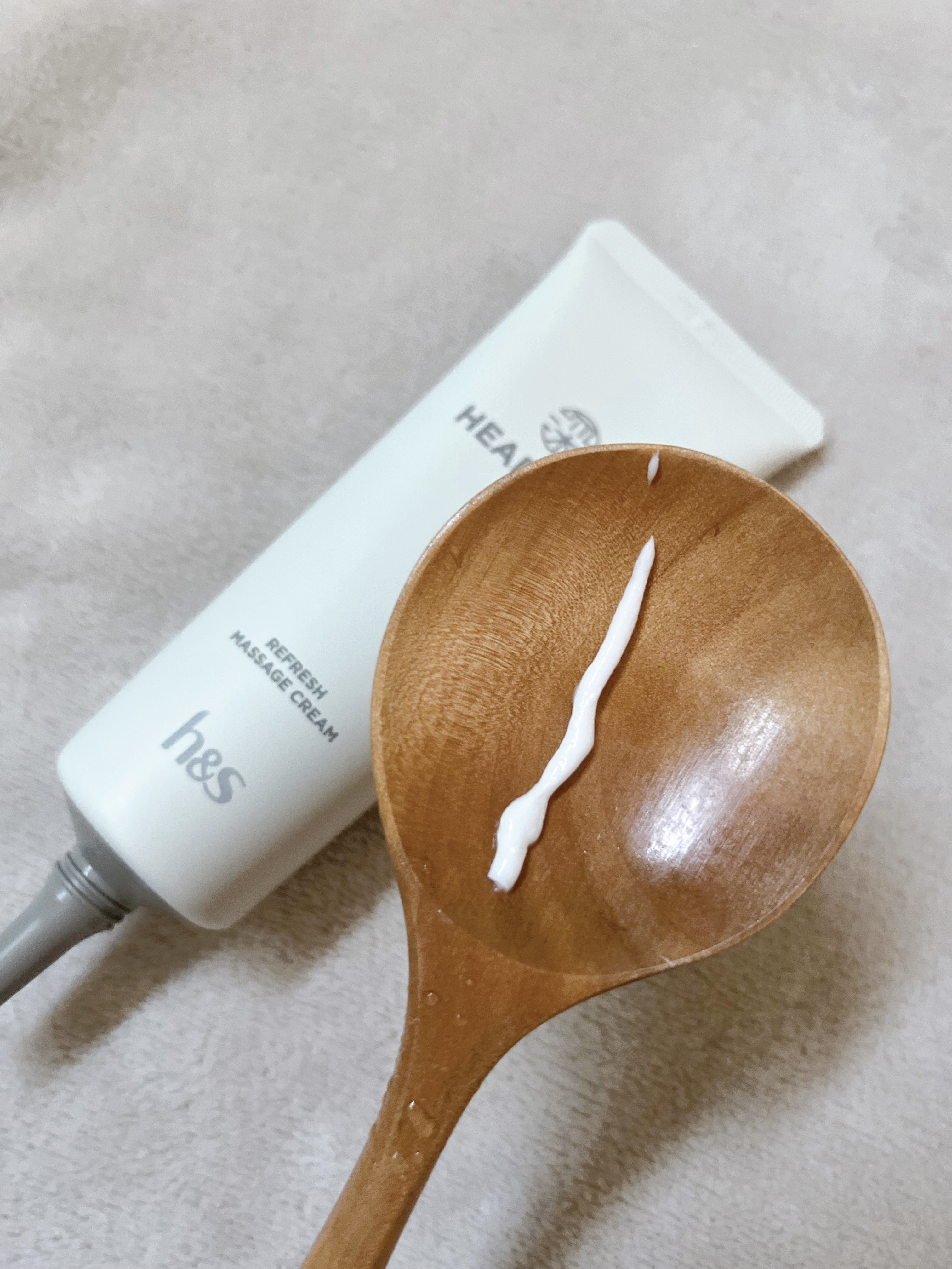 リフレッシュ マッサージクリーム/h&s/洗い流すヘアトリートメントを使ったクチコミ（3枚目）