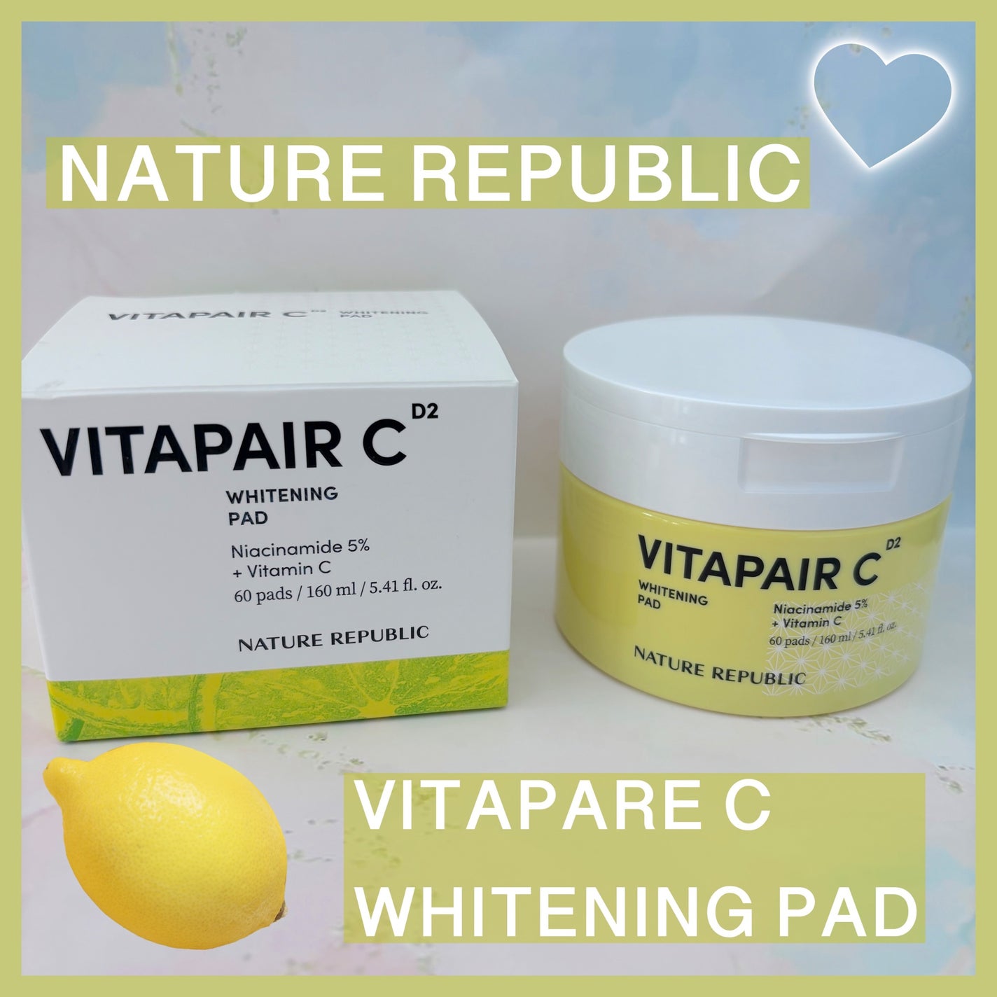 ビタペアC 美容液パッド/ネイチャーリパブリック/トナーパッドを使ったクチコミ(1枚目)