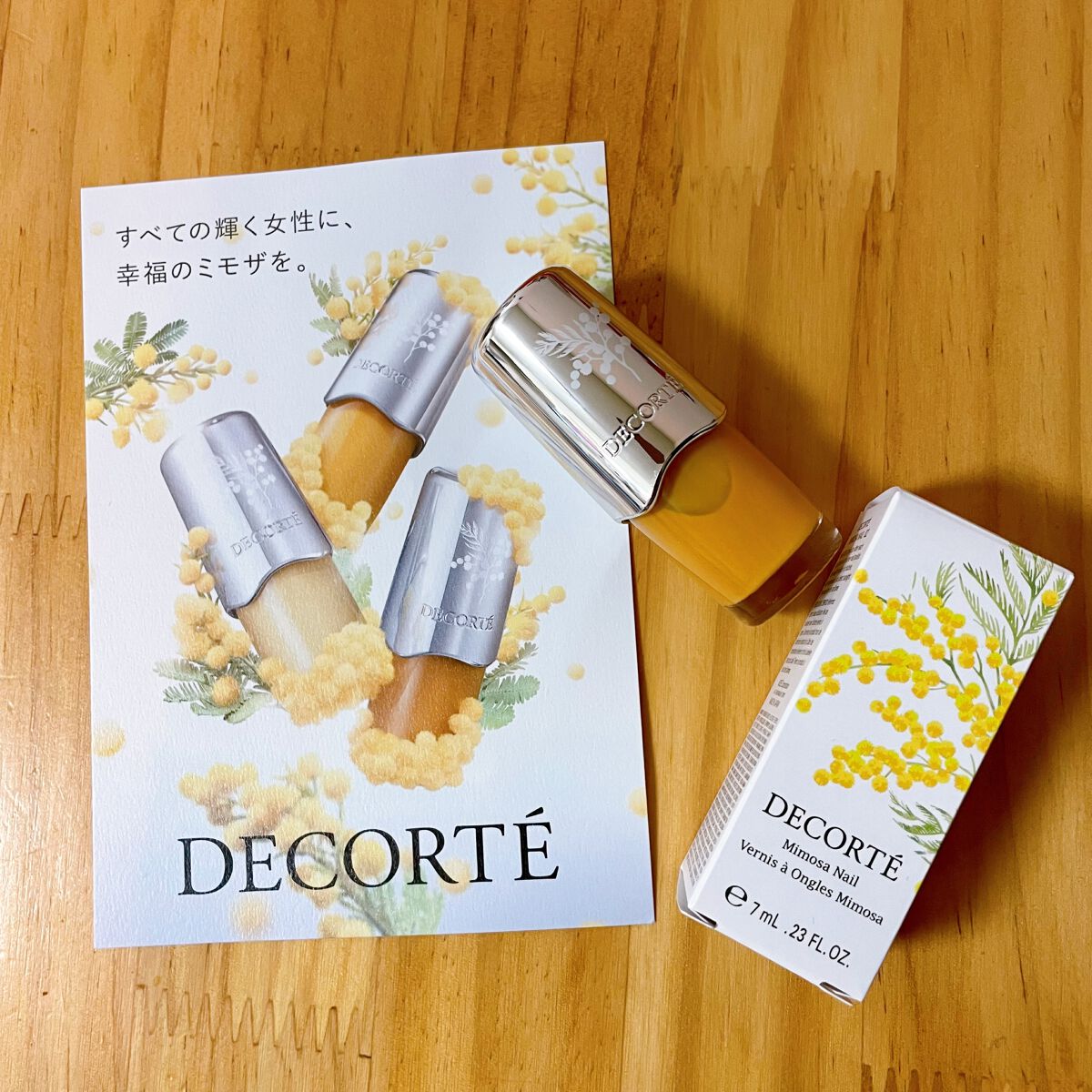 ミモザ ネイル/DECORTÉ/マニキュアを使ったクチコミ(1枚目)