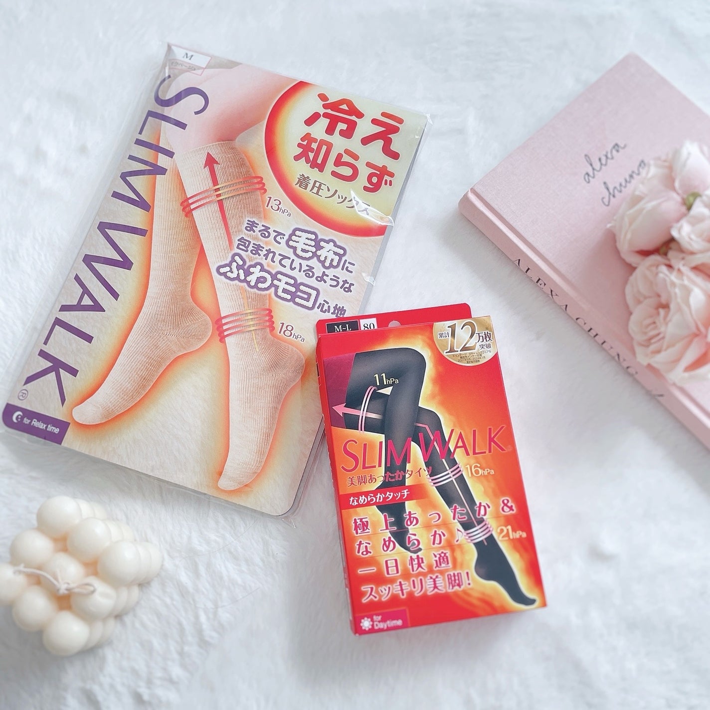 スリムウォーク 美脚あったかタイツ なめらかタッチ/SLIMWALK/着圧ソックス・レギンスを使ったクチコミ(1枚目)