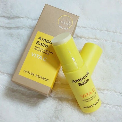 スティック美容液(レモン)/ネイチャーリパブリック/フェイスバームを使ったクチコミ(3枚目)