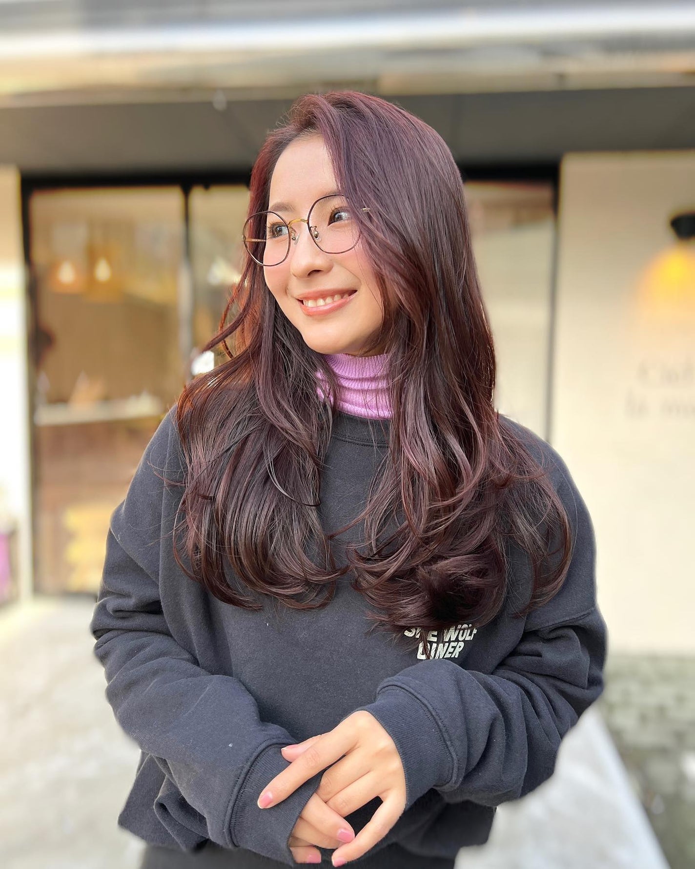 HARUNA on LIPS 「最近オーダーの多い、ベリー系🍓❤️なカラーと、低めのレイヤーで..」(3枚目)