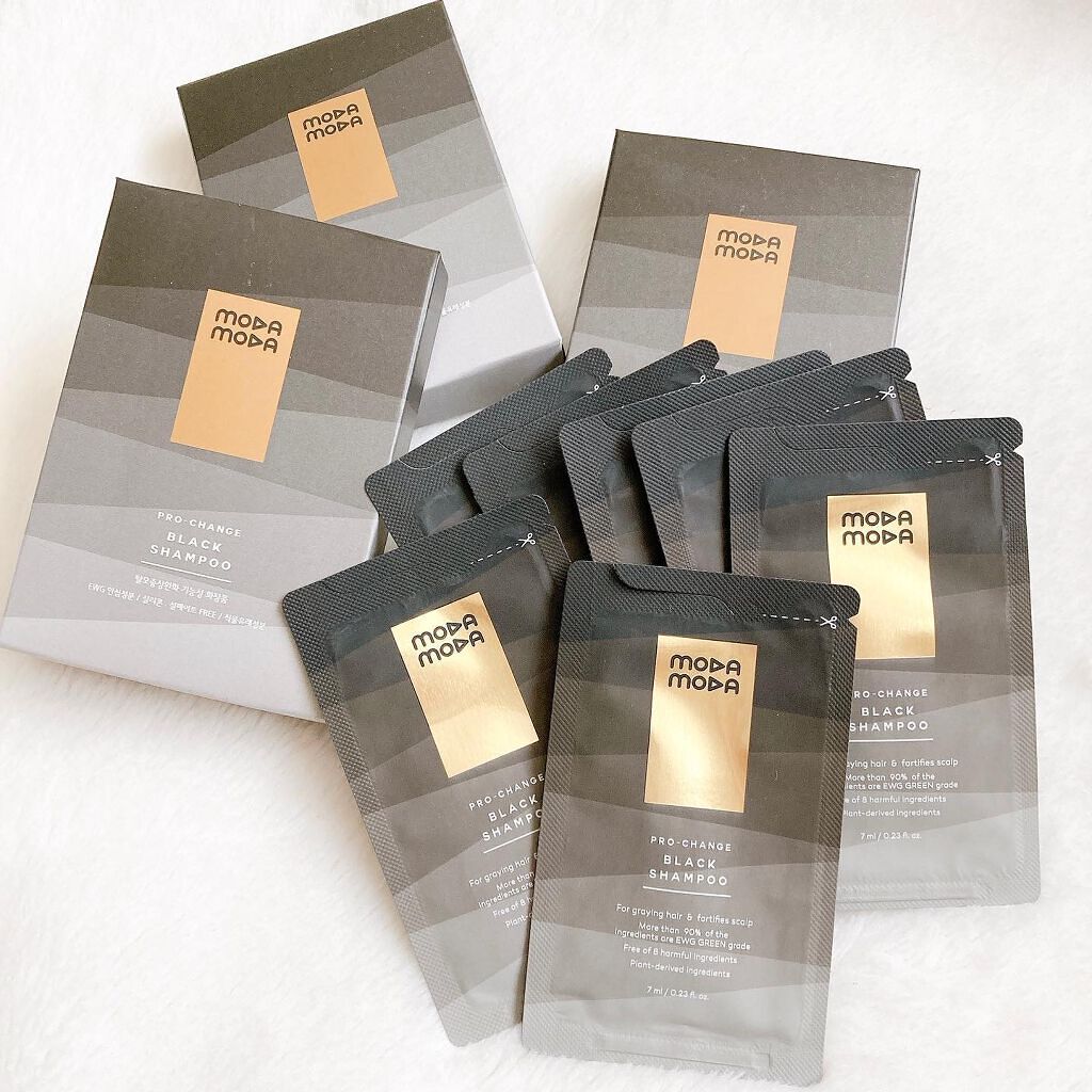 プロチェンジ ブラックシャンプー/MODAMODA/市販シャンプーを使ったクチコミ（1枚目）