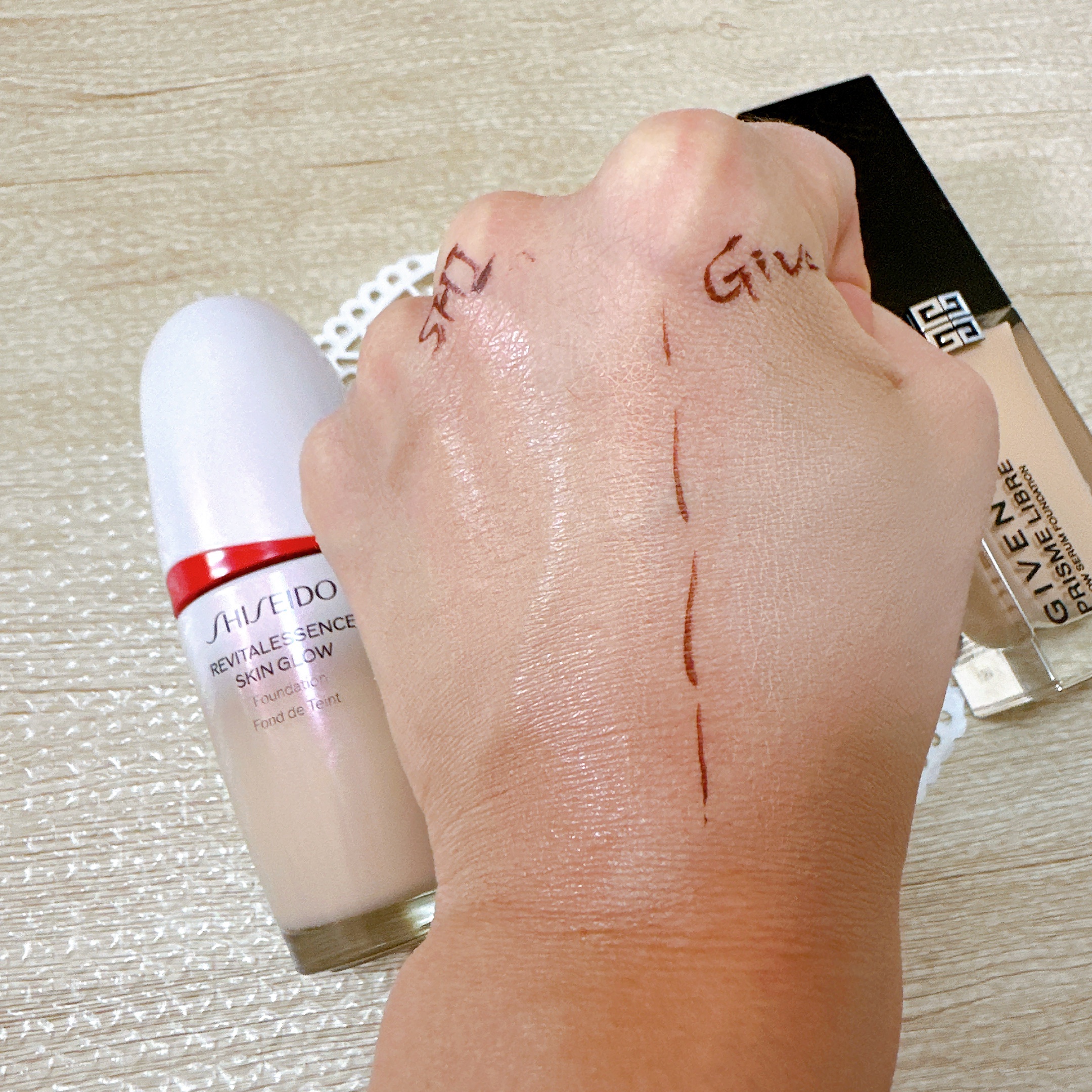 エッセンス スキングロウ ファンデーション/SHISEIDO/リキッドファンデーションを使ったクチコミ（3枚目）