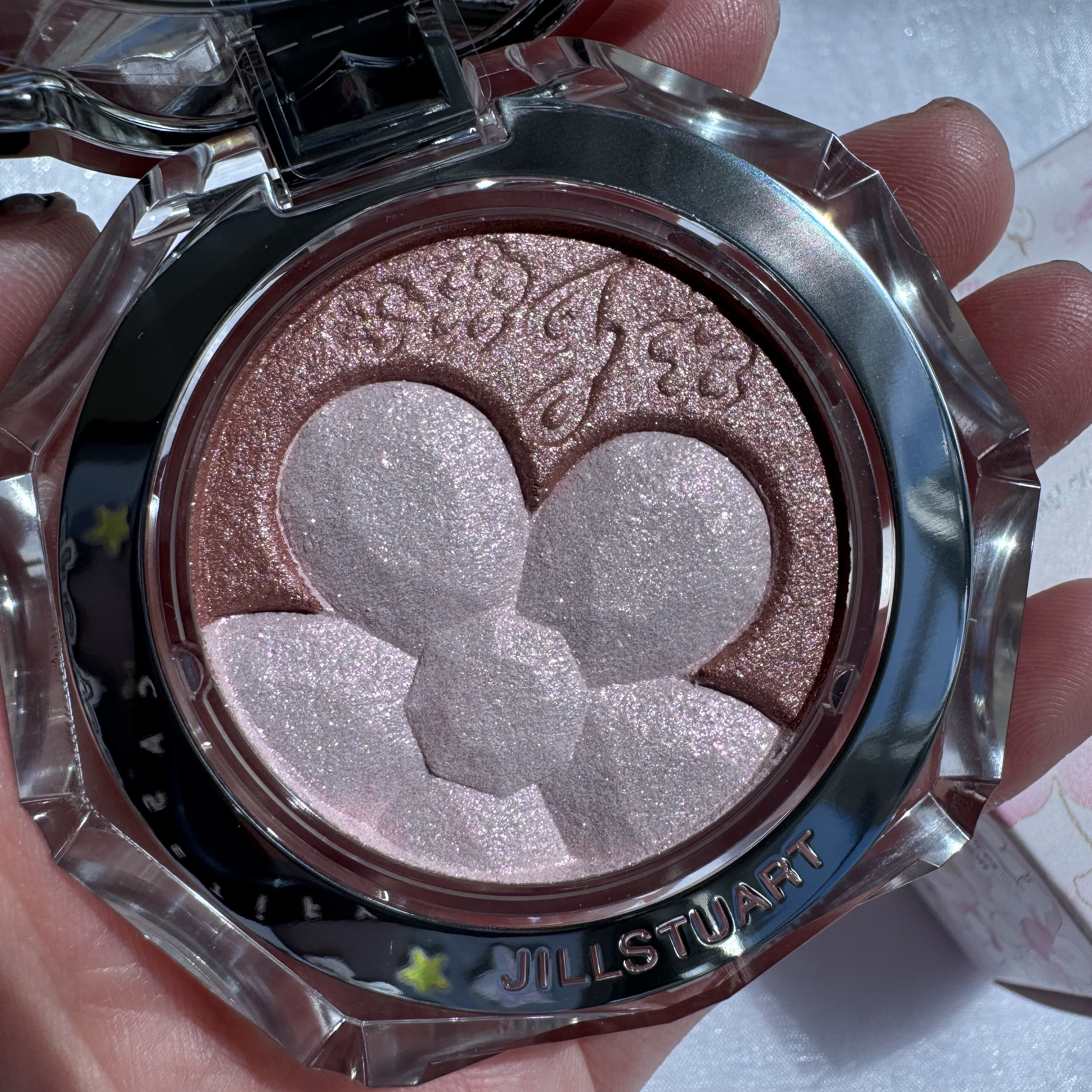 ジルスチュアート クリスタルブルーム ペタルクチュールアイズ デュオ 09 beloved charm petals/JILL STUART/アイシャドウパレットを使ったクチコミ（2枚目）