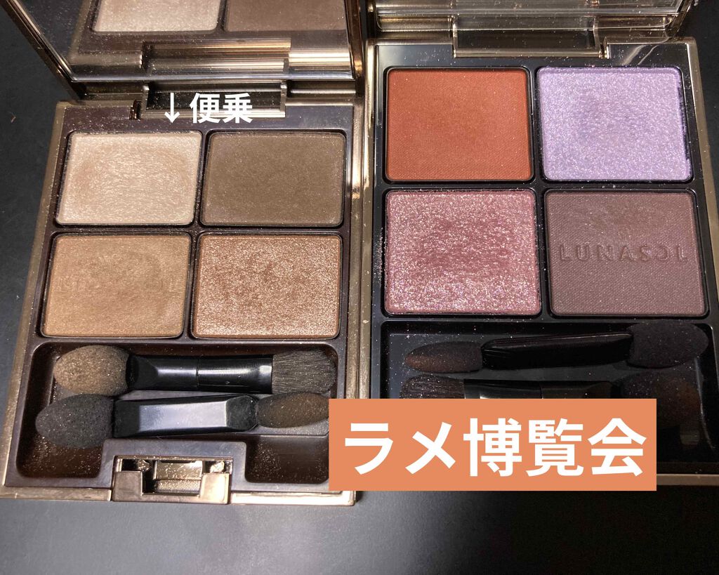 パーティアイズ2017 EX01 Nuance Shiny Brown/LUNASOL/アイシャドウパレットを使ったクチコミ(1枚目)