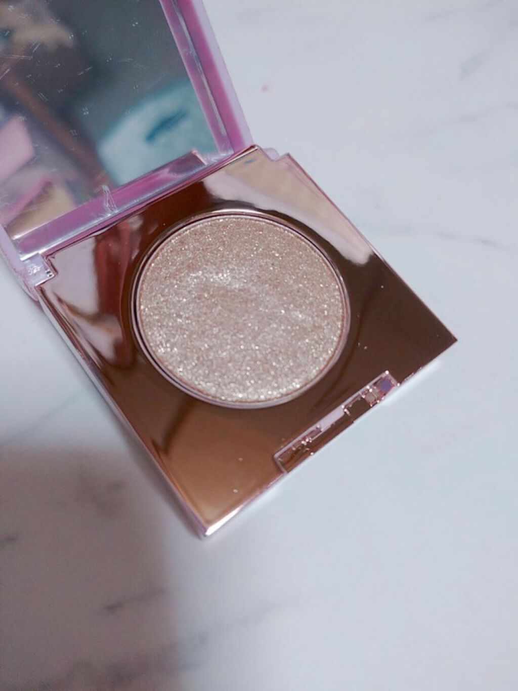 メタルリックキューブアイシャドウ/THE FACE SHOP/単色アイシャドウを使ったクチコミ（2枚目）