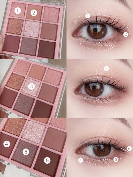 KEYBO FALL IN LOVE SHADOW PALETTE/keybo/アイシャドウパレットを使ったクチコミ(4枚目)