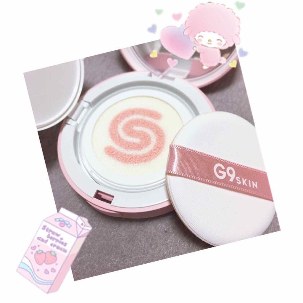 WHITE CREAMY CUSHION(ウユファンデ)/G9SKIN/化粧下地を使ったクチコミ(2枚目)