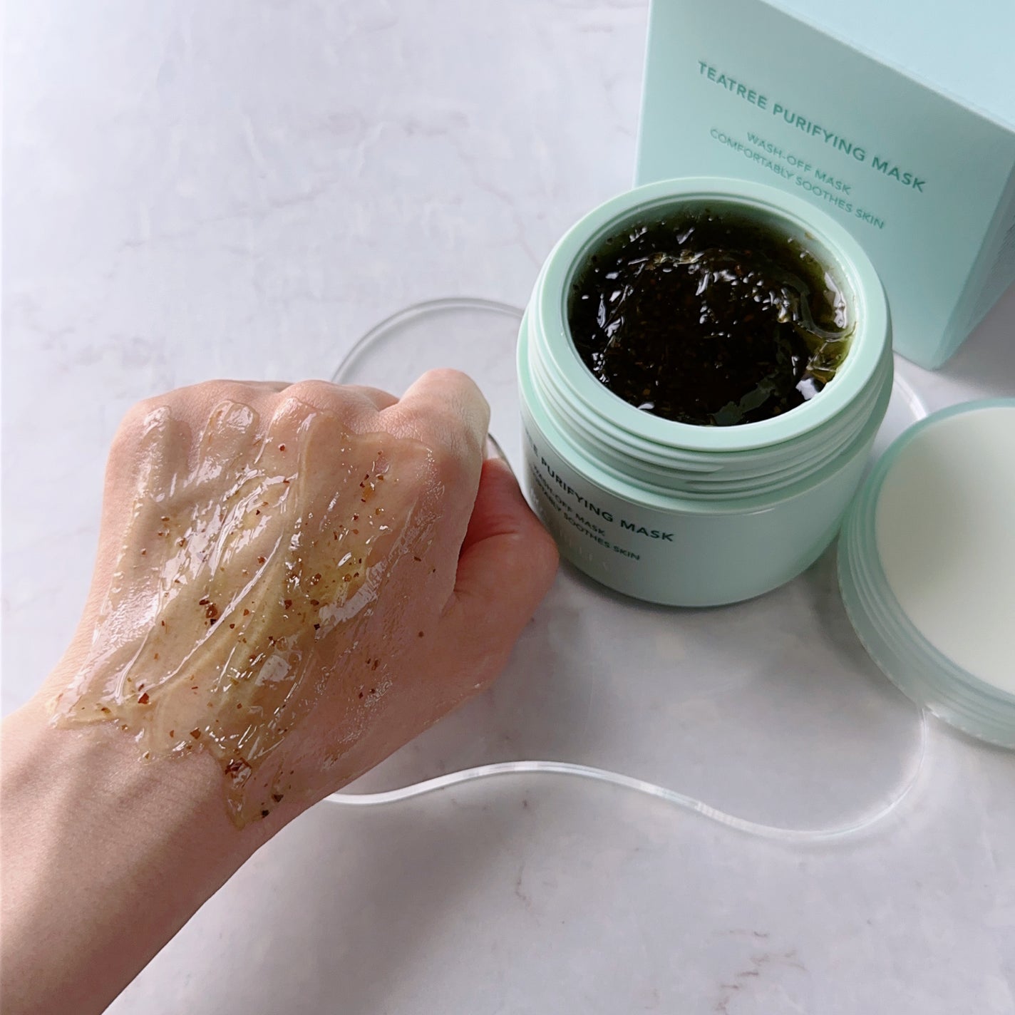 ティーツリーピュリファイングマスク/BONABELLA/洗い流すパック・マスクを使ったクチコミ(4枚目)