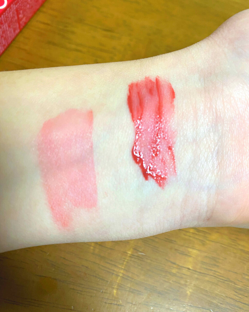 ジューシーラスティングティント/rom&nd/リップティントを使ったクチコミ（2枚目）