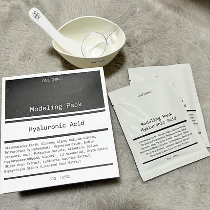 モデリングパック ヒアルロン酸 /ONE THING/洗い流すパック・マスクを使ったクチコミ(1枚目)