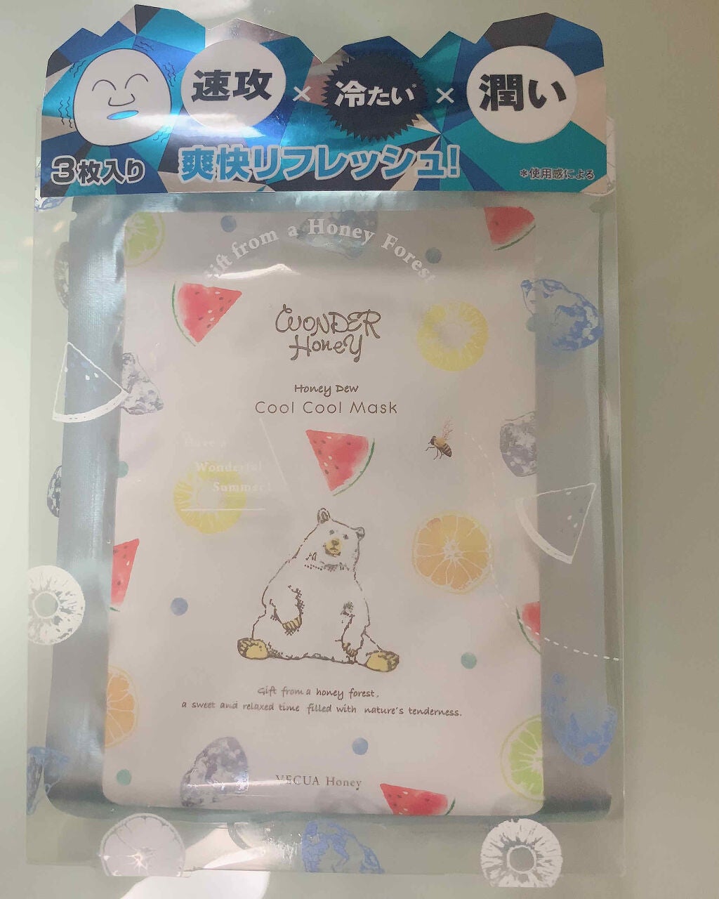 ワンダーハニー 爽快クールクールマスク/VECUA Honey/シートマスク・パックを使ったクチコミ(1枚目)
