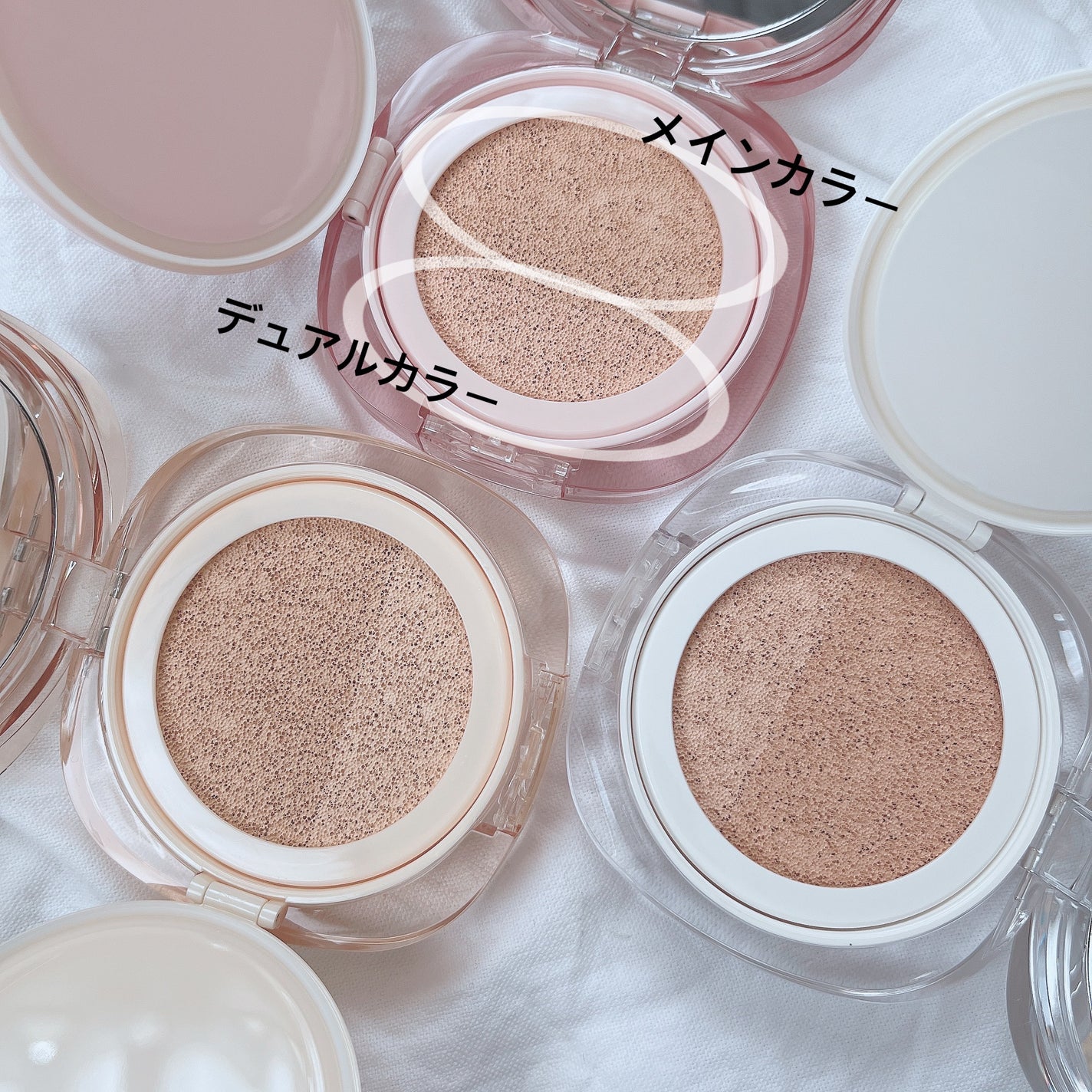 ツートンクッション/MILLIMILLI/クッションファンデーションを使ったクチコミ(5枚目)