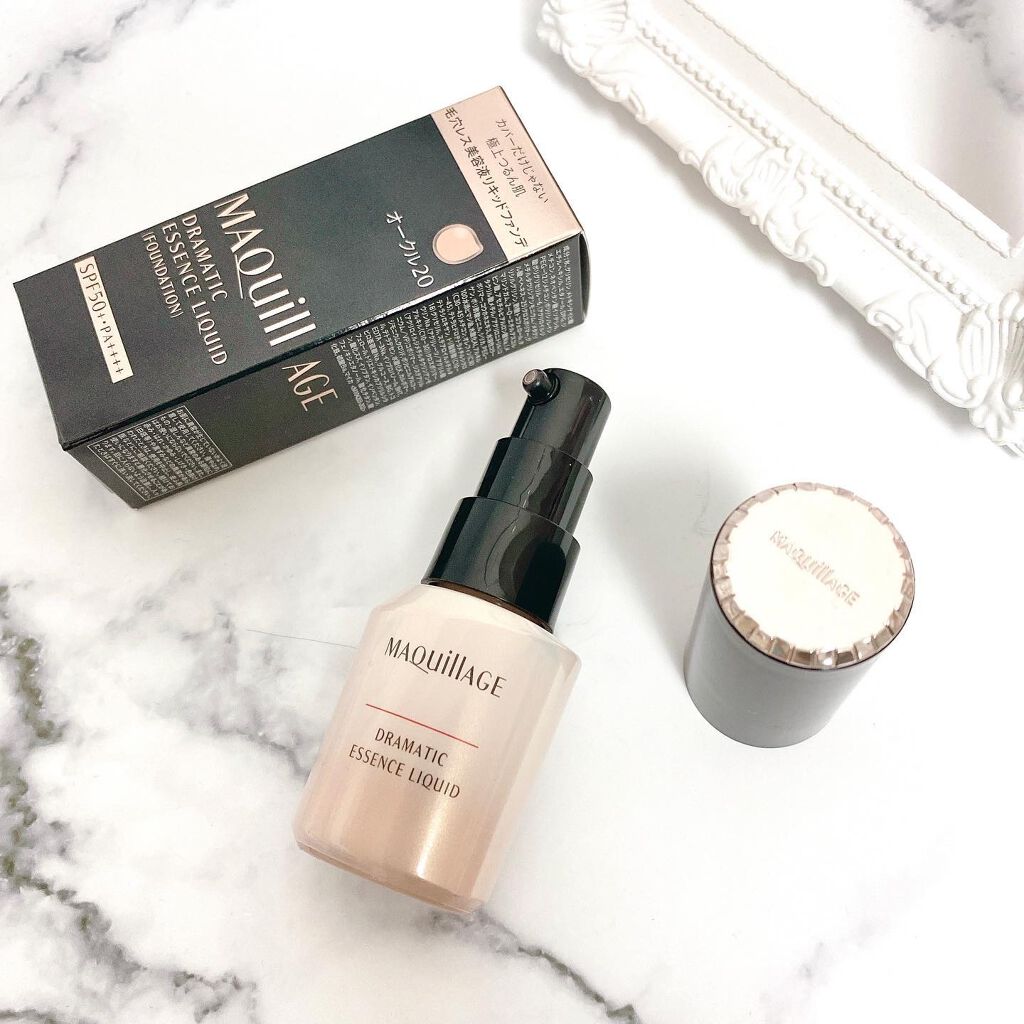 ドラマティックエッセンスリキッド/マキアージュ/リキッドファンデーションを使ったクチコミ（1枚目）