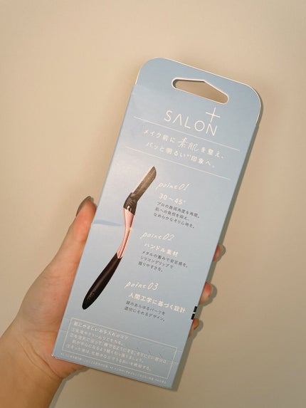 サロンプラス トーンアップ フェイススムーサー ホルダー(刃付き)/サロンプラス/シェーバーを使ったクチコミ(2枚目)