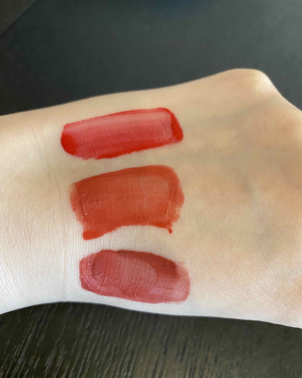 ジューシーラスティングティント/rom&nd/リップティントを使ったクチコミ（2枚目）