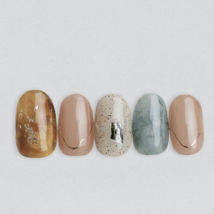 セミキュアジェルネイル(ハンド)/ohora/ネイルシールを使ったクチコミ(5枚目)