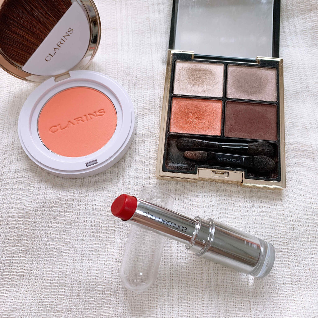 ジョリ ブラッシュ チーキーピーチィー/CLARINS/パウダーチークを使ったクチコミ（1枚目）