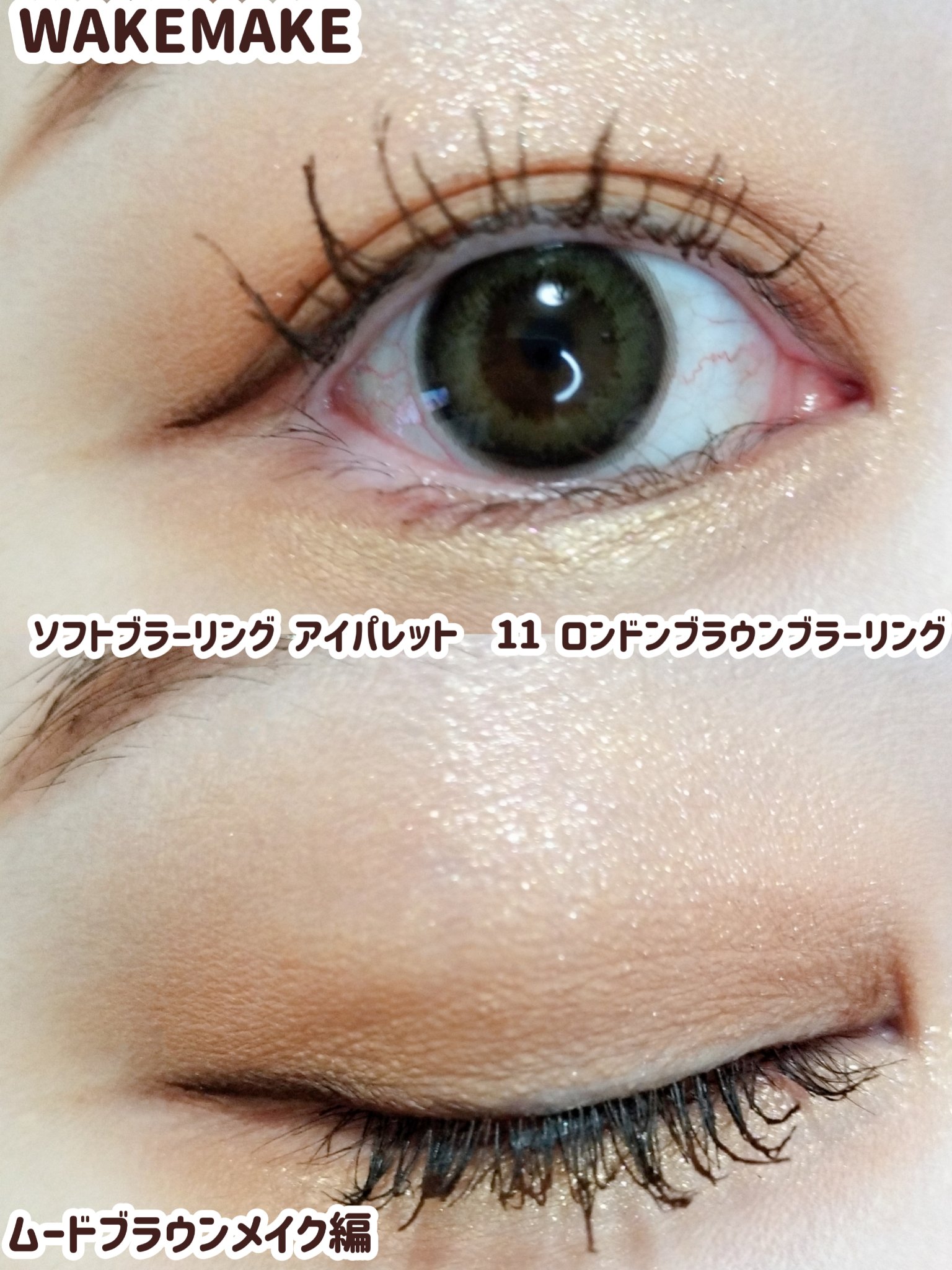 ソフトブラーリングアイパレット/wakemake/アイシャドウパレットを使ったクチコミ（1枚目）