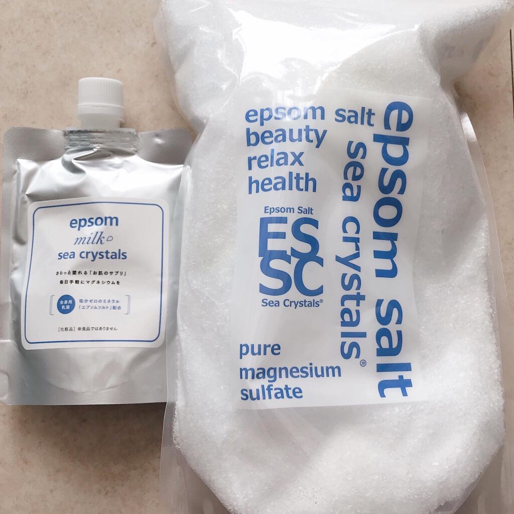 シークリスタルス エプソムミルク /sea crystals/ボディミルクを使ったクチコミ（1枚目）