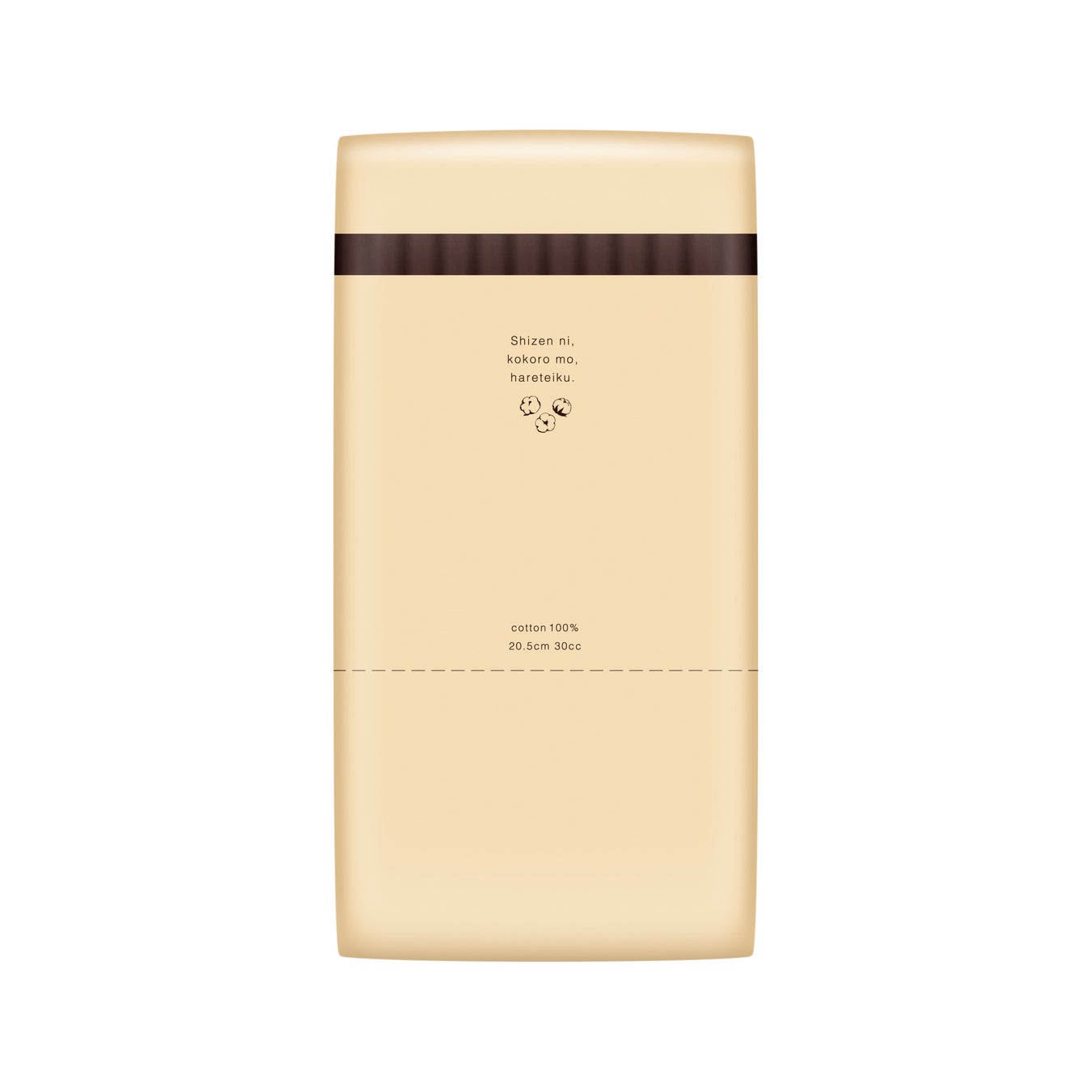 ナチュラ さら肌さらり コットン100% シンプルデザイン 20.5cm30cc