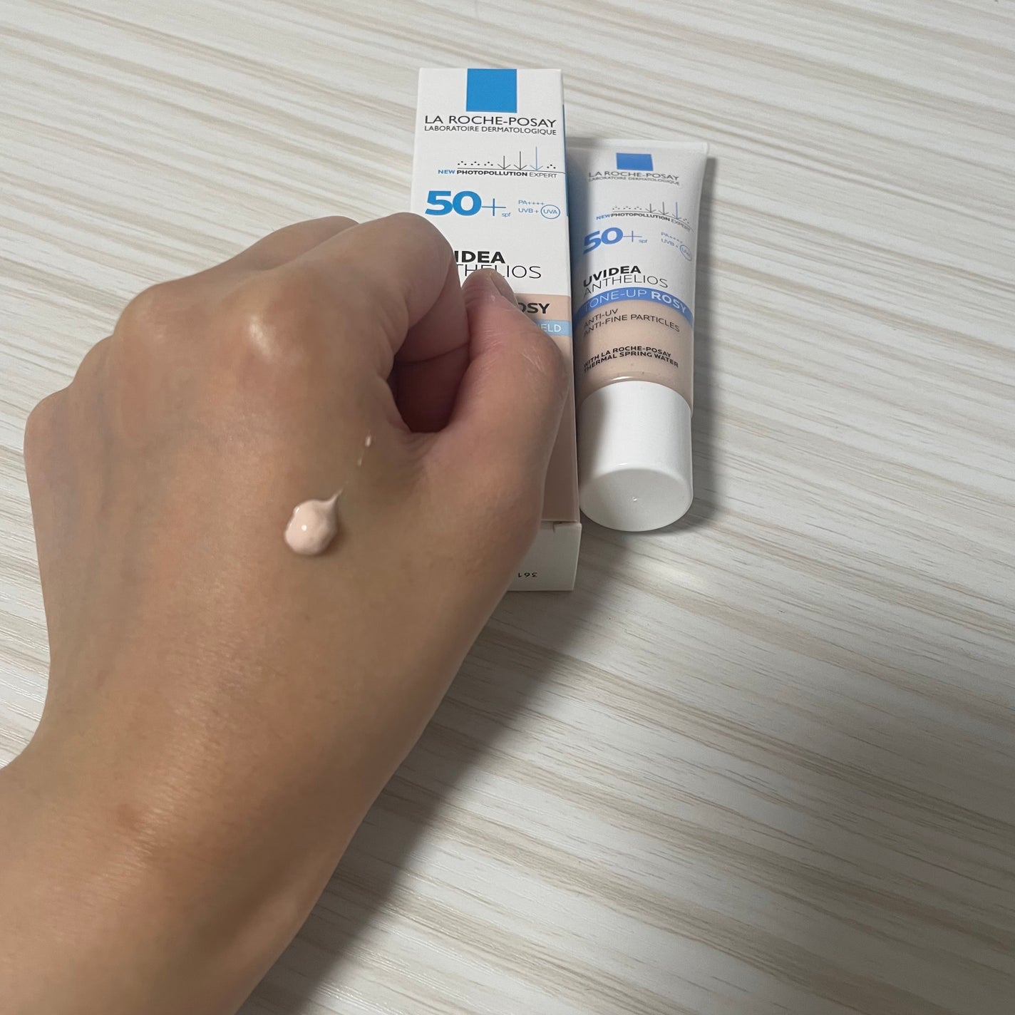 UVイデア XL プロテクショントーンアップ ローズ/ラ ロッシュ ポゼ/日焼け止めクリームを使ったクチコミ(2枚目)